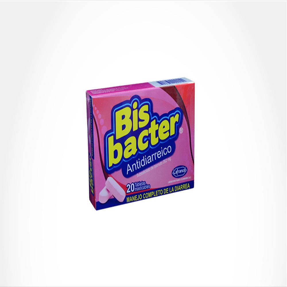 Bisbacter Subsalicilato De Bismuto 262Mg Tab Mas Bucal Caj 20 Tab 1 U