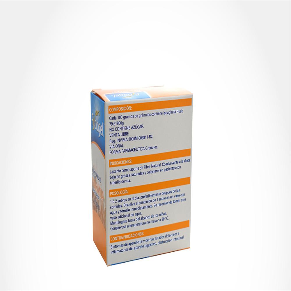 Fybogel Ispaghula (Ispaghula Husk) 79.6G/100Ml Gra Oral Naranja Caj 10 Sob 4 G img #2