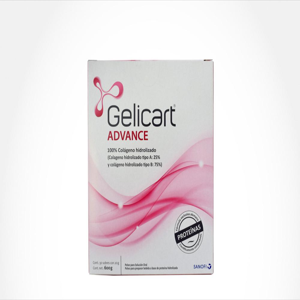 Gelicart Advance Colageno Hidro A B Caj 30 Sob 20 G