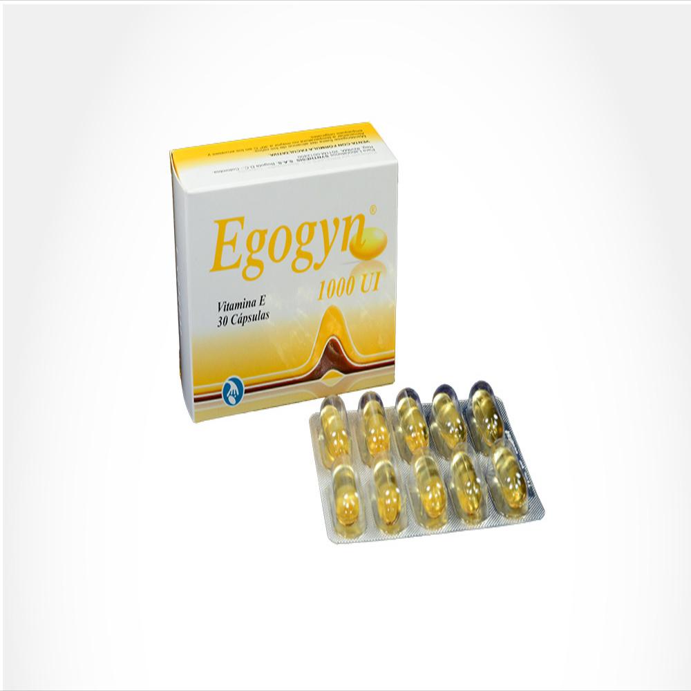 Egogyn Vitamina E (Alfa Tocoferol) 1000Ui Cap Oral Caj 30 Cap 1 U