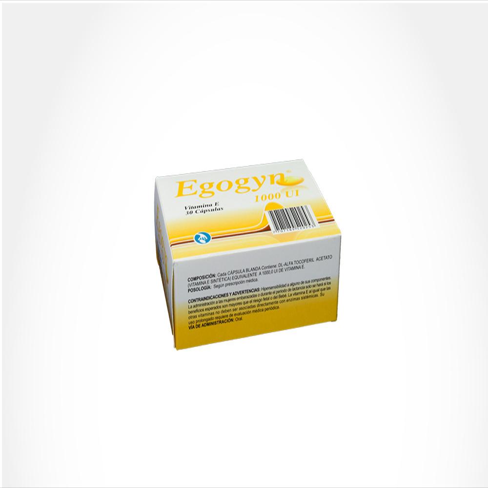 Egogyn Vitamina E (Alfa Tocoferol) 1000Ui Cap Oral Caj 30 Cap 1 U img #3