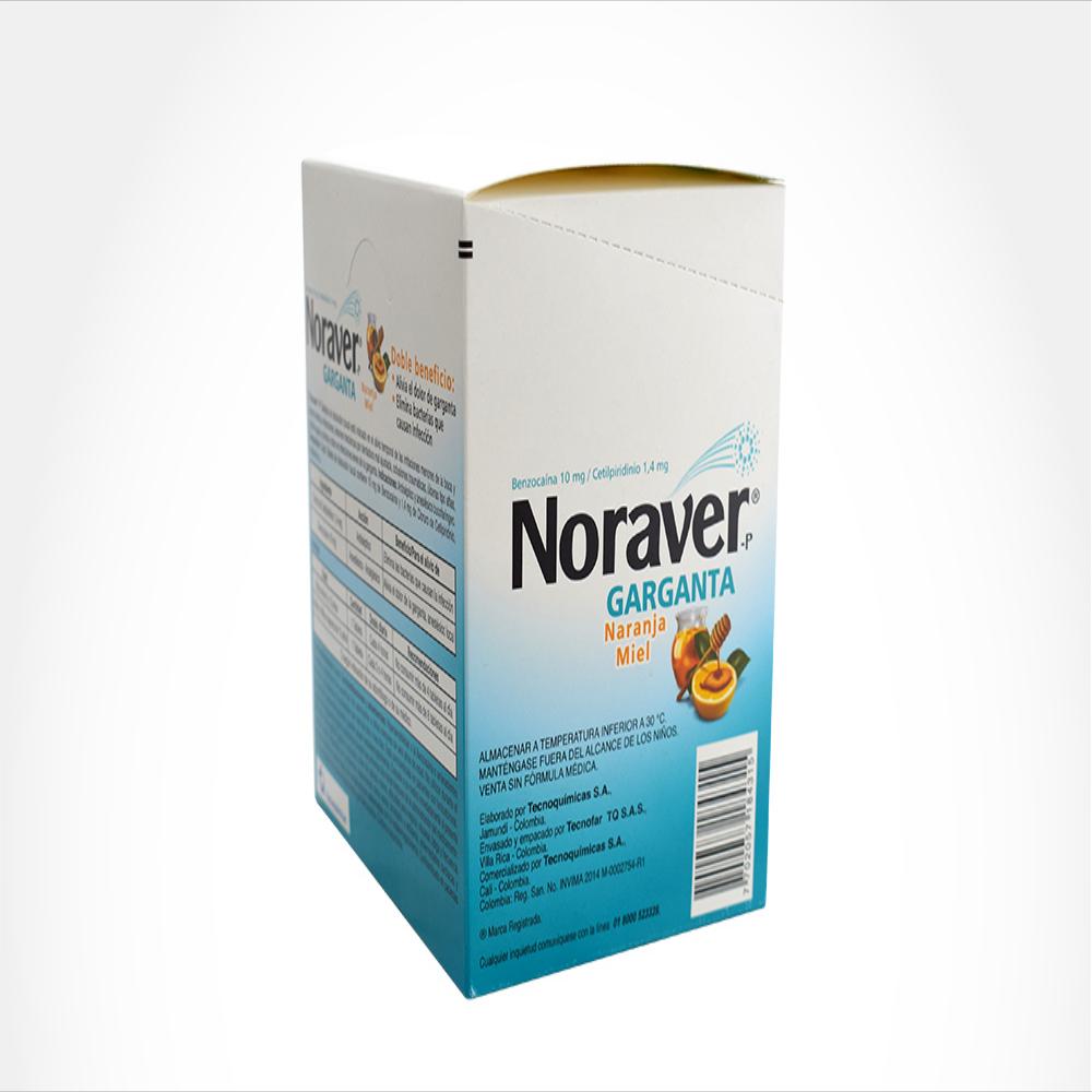 Noraver Garganta Benzocaina 10Mg/Cloruro De Cetilpiridinio 1.4Mg Tab Mas Bucal Caj 96 Tab 1 U img #4