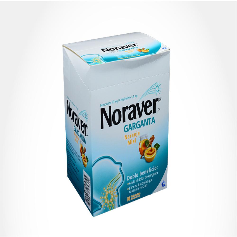 Noraver Garganta Benzocaina 10Mg/Cloruro De Cetilpiridinio 1.4Mg Tab Mas Bucal Caj 96 Tab 1 U img #5