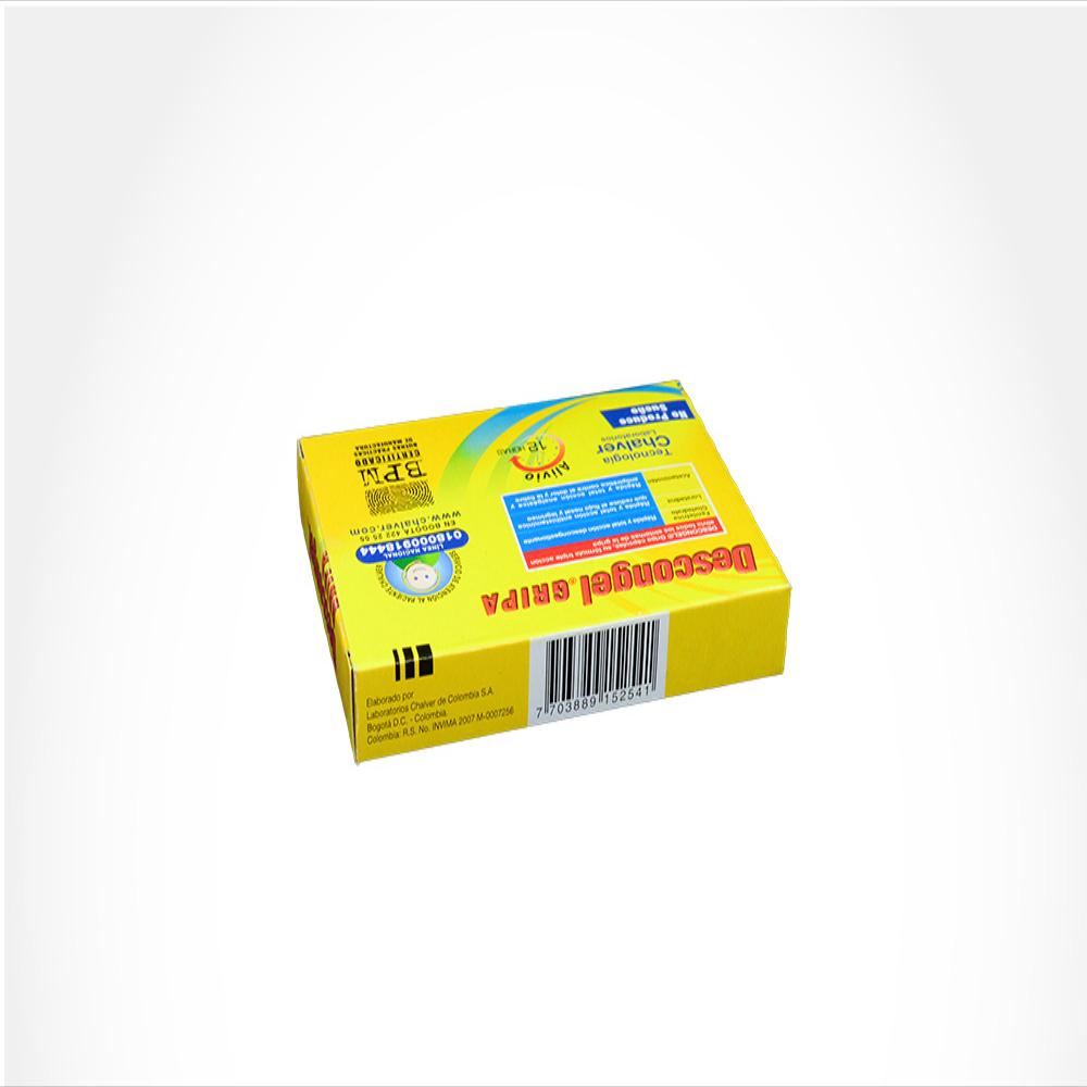 Descongel F Gripa Acetaminofen (Paracetamol) 500Mg/Fenilefrina Clorhidrato 10Mg/Loratadina 5Mg Tab Oral Caj 10 Tab 1 U img #2