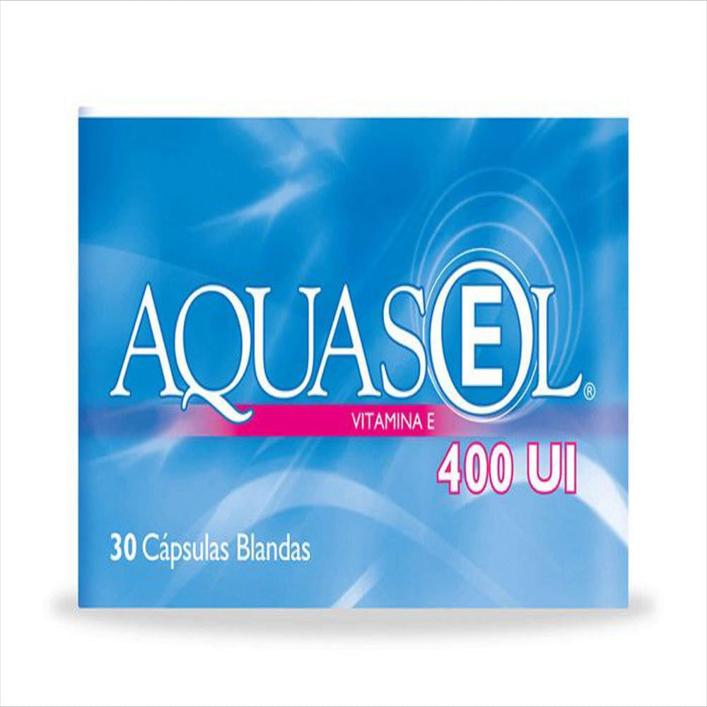 Aquasol E Vitamina E (Alfa Tocoferol) 400Ui Cap Glt Bla Oral Caj 30 Cap 1 U img #1