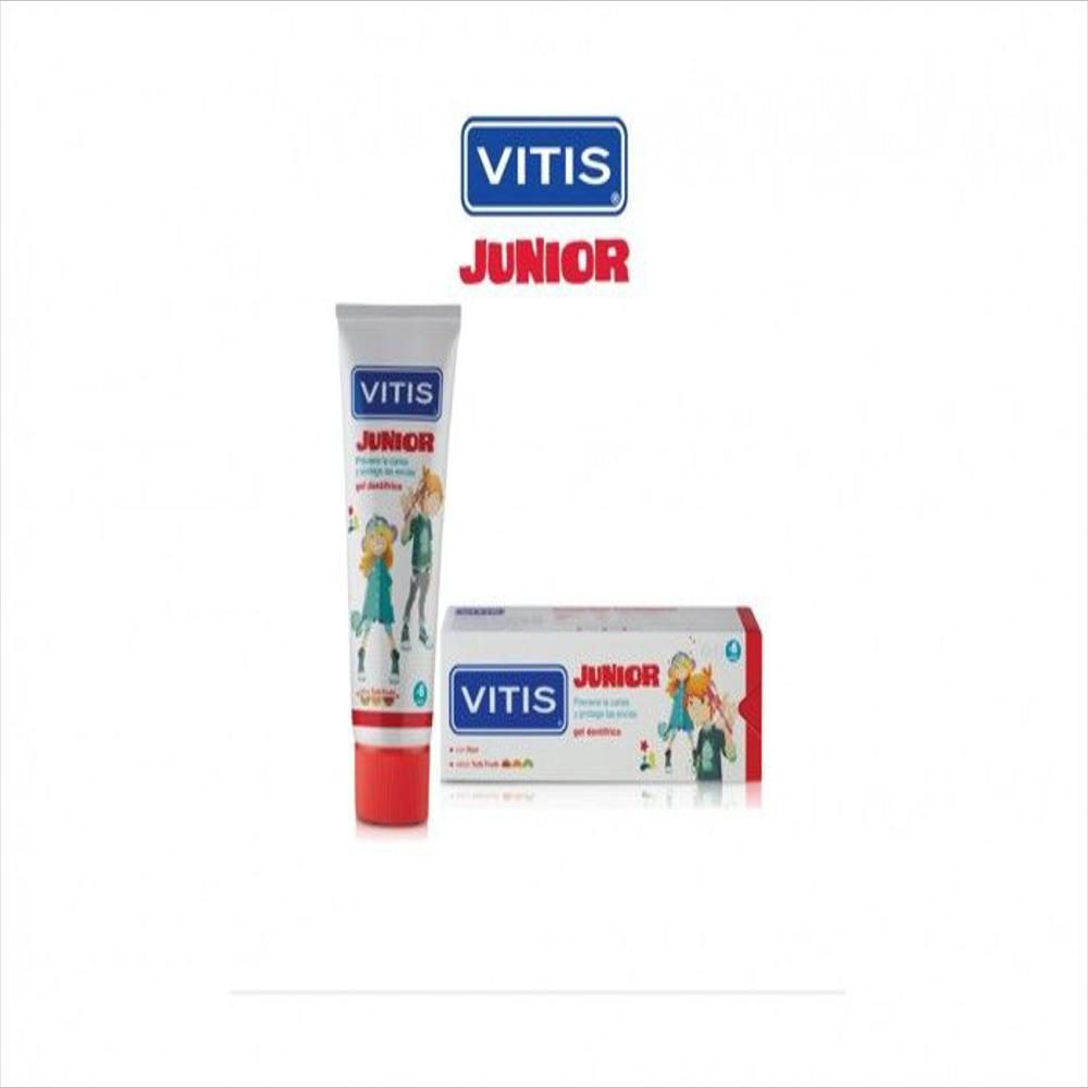 Gel Dentifrico Vitis Junior Tutifruti Ref. 32514 Caj 1 Pot 68 Ml