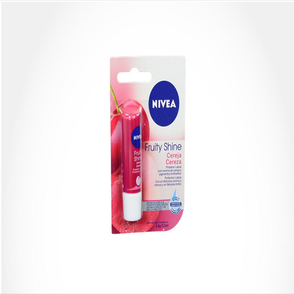 Protector Labial Nivea Cereza Fruity Shine Fps 15 Est 1 Bar 5 G