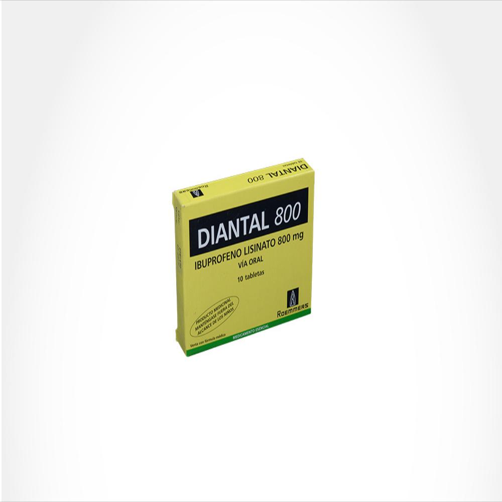 Diantal Ibuprofeno 800Mg Tab Rec Oral Caj 10 Tab 1 U img #1