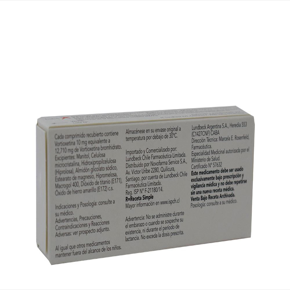 Brintellix Vortioxetina 10Mg Tab Rec Oral Caj 28 Tab 1 U img #1