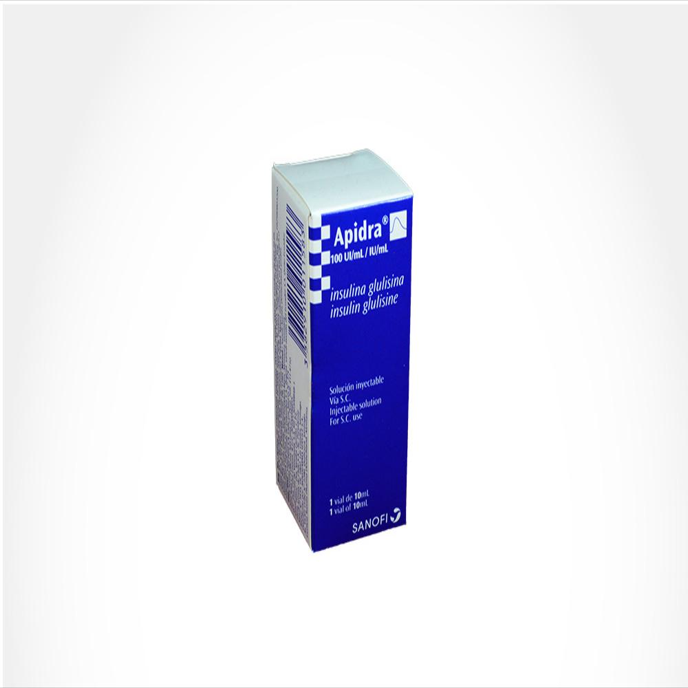 Apidra Insulina Glulisina 100Ui/1Ml Sol Subcutanea Caj 1 Vi 10 Ml img #1