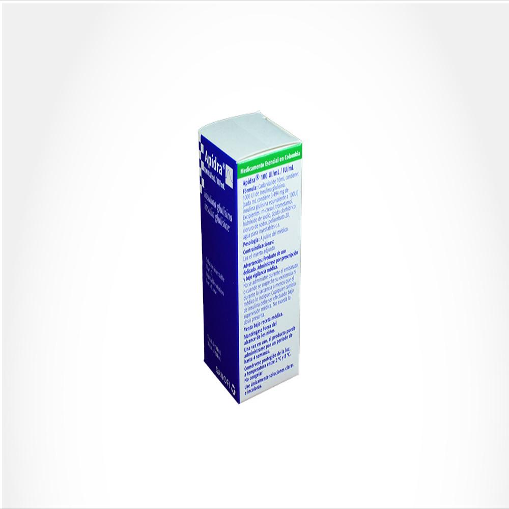 Apidra Insulina Glulisina 100Ui/1Ml Sol Subcutanea Caj 1 Vi 10 Ml img #2