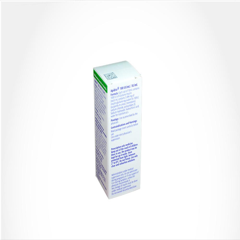 Apidra Insulina Glulisina 100Ui/1Ml Sol Subcutanea Caj 1 Vi 10 Ml img #3