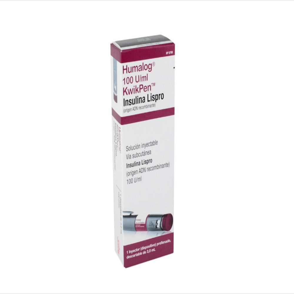 Humalog Insulina Lispro 100Ui/1Ml Sol Subcutanea Kwik Pen Caj 1 Jp 3 Ml img #1