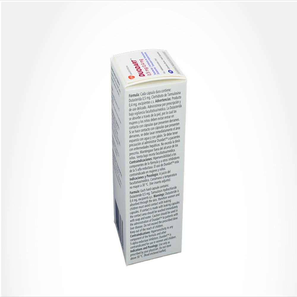 Duodart Dutasteride .5Mg/Tamsulosina Clorhidrato .4Mg Cap Oral Caj 30 Cap 1 U img #2