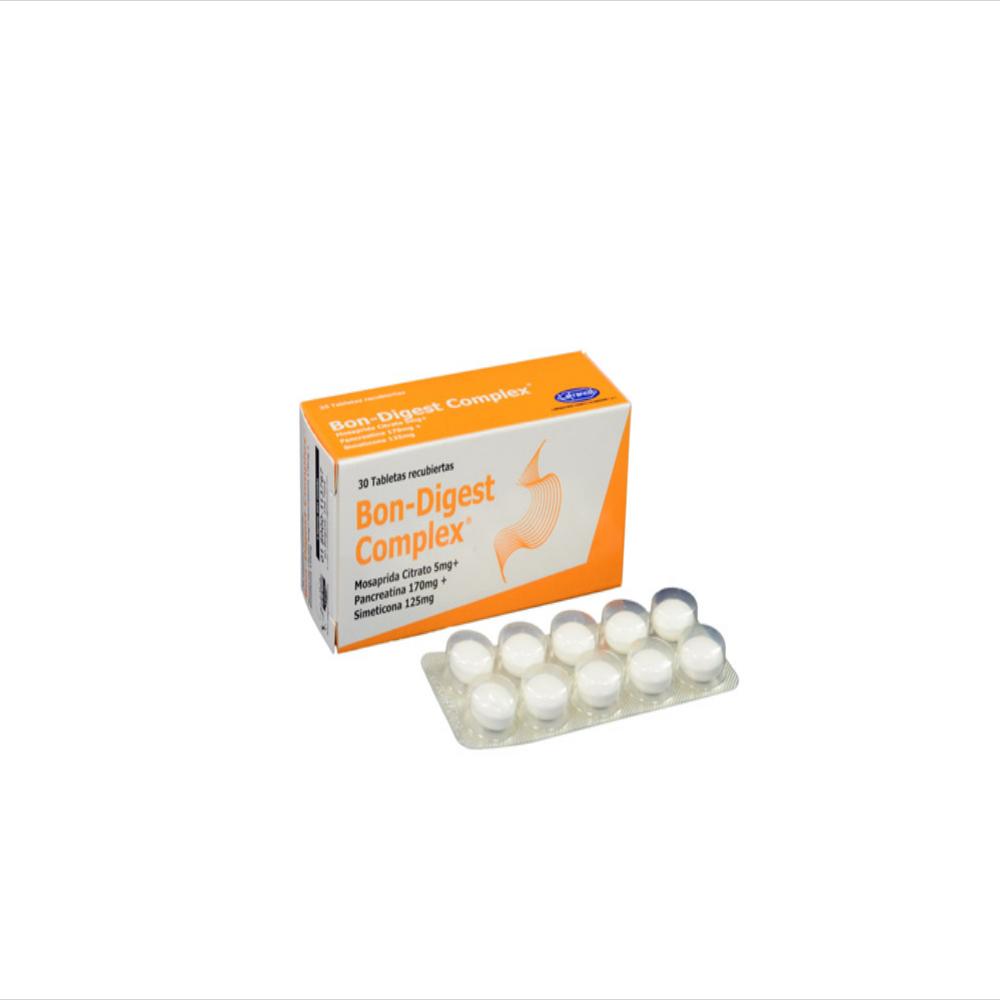 Bondigest Complex Mosaprida 5Mg/Pancreatina 170Mg/Simeticona 125Mg Tab Oral Caj 30 Tab 1 U img #3