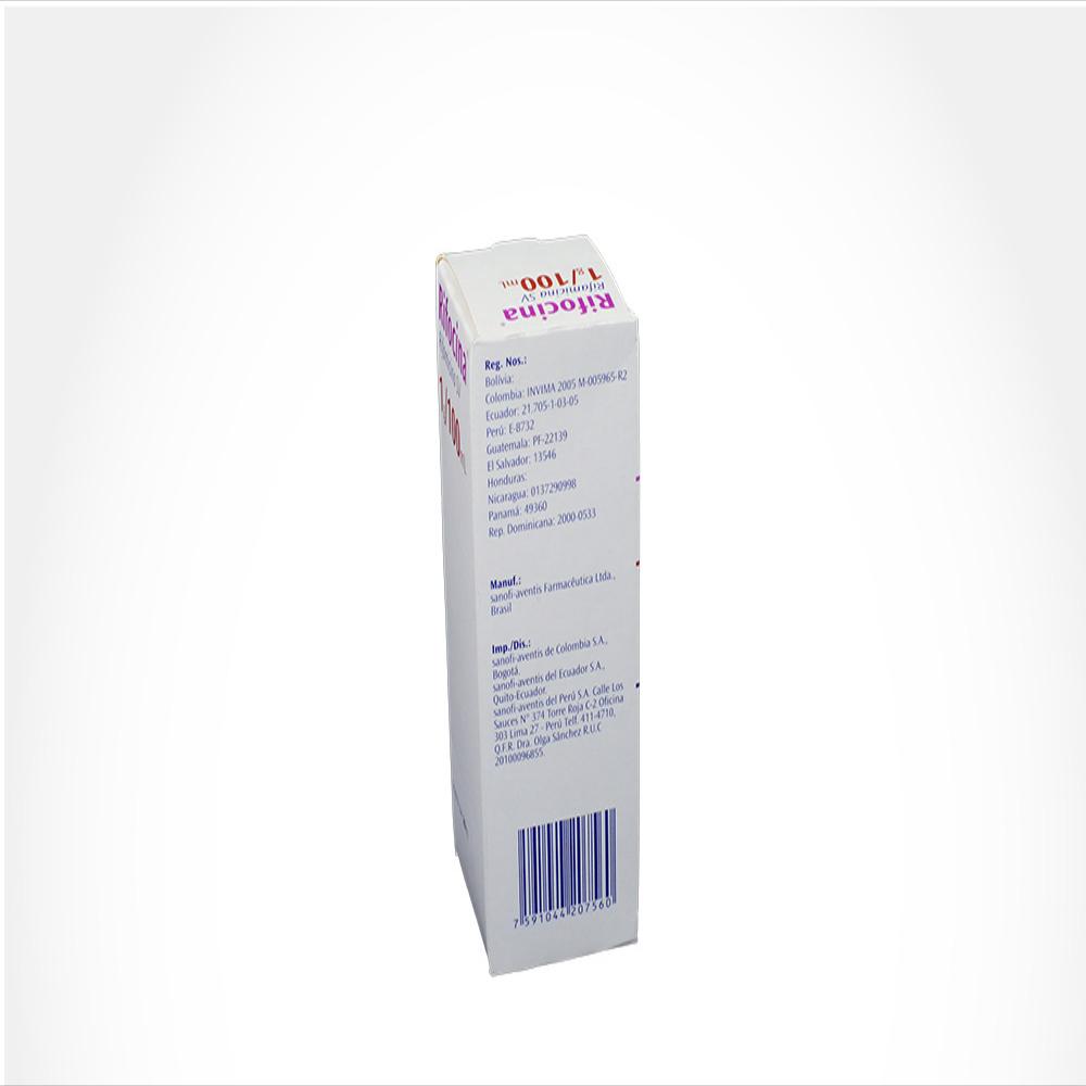 Rifocina Rifamicina 1% (P/V)/0 Sol Topica Caj 1 Spr 20 Ml img #3