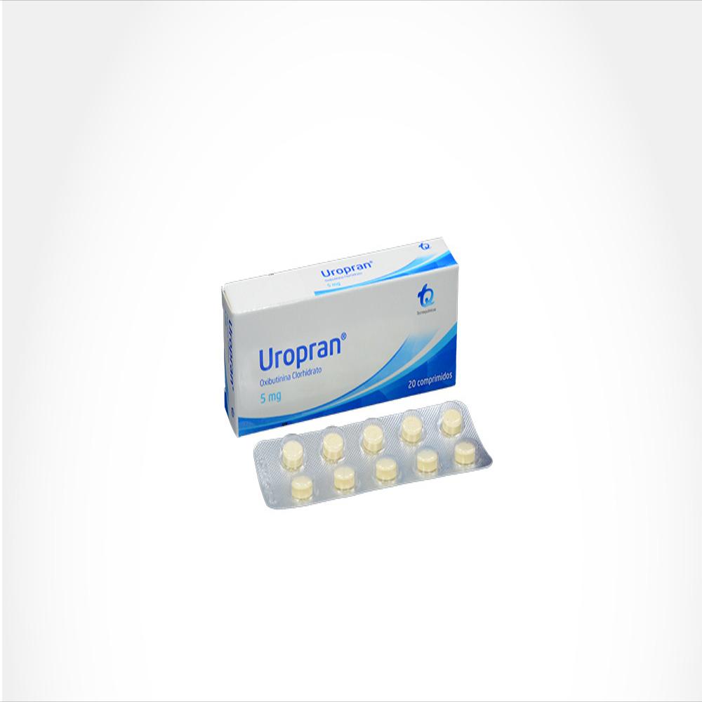 Uropran Oxibutinina Clorhidrato 5Mg Tab Oral Caj 20 Tab 1 U