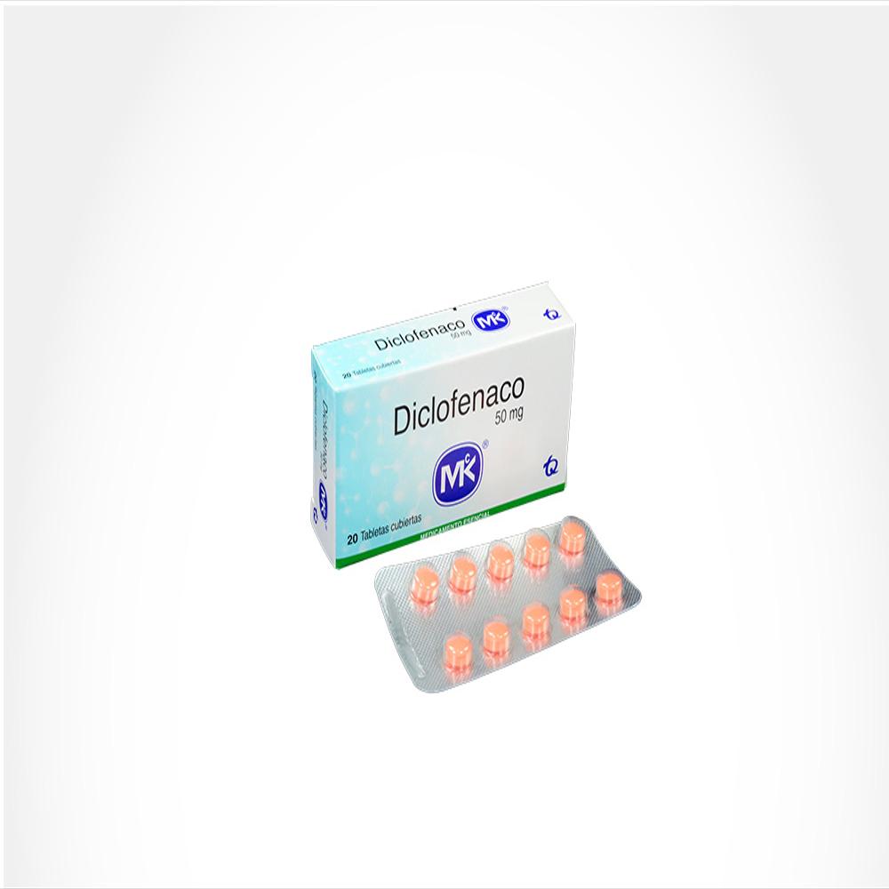 Diclofenaco Mk Diclofenaco Sodico 50Mg Tab Oral Caj 20 Tab 1 U