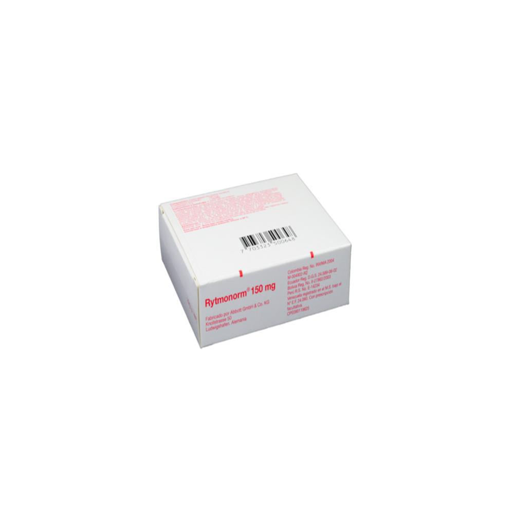Rytmonorm Clorhidrato De Propafenona 150Mg Tab Oral Caj 30 Tab 1 U img #2