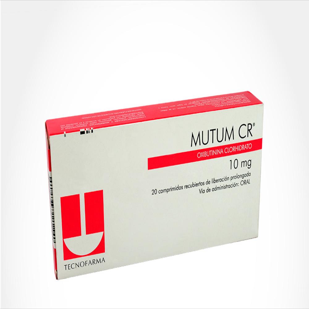Mutum Cr Oxibutinina Clorhidrato 10Mg Tab Lpr Oral Caj 20 Tab 1 U