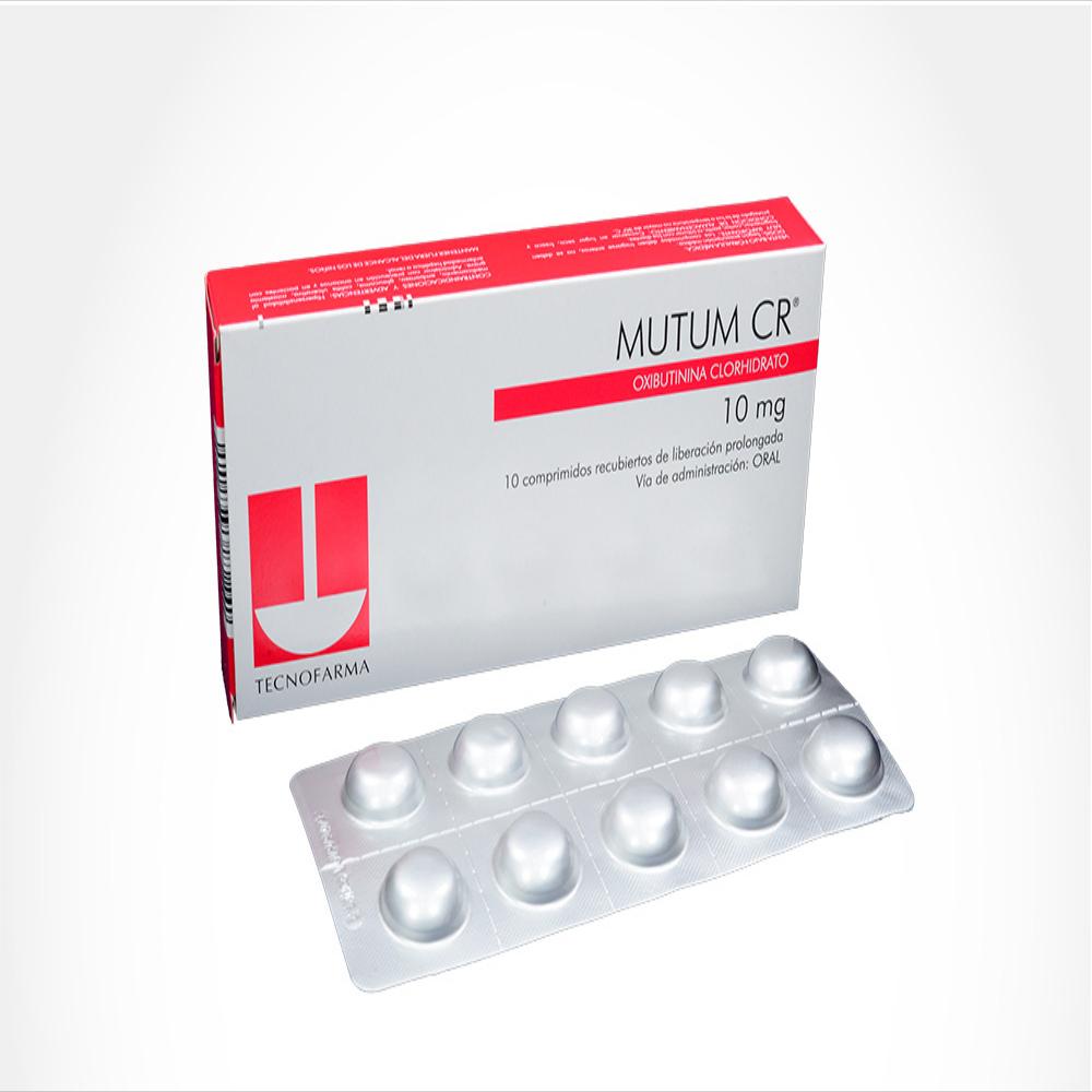 Mutum Cr Oxibutinina Clorhidrato 10Mg Tab Lpr Oral Caj 10 Tab 1 U