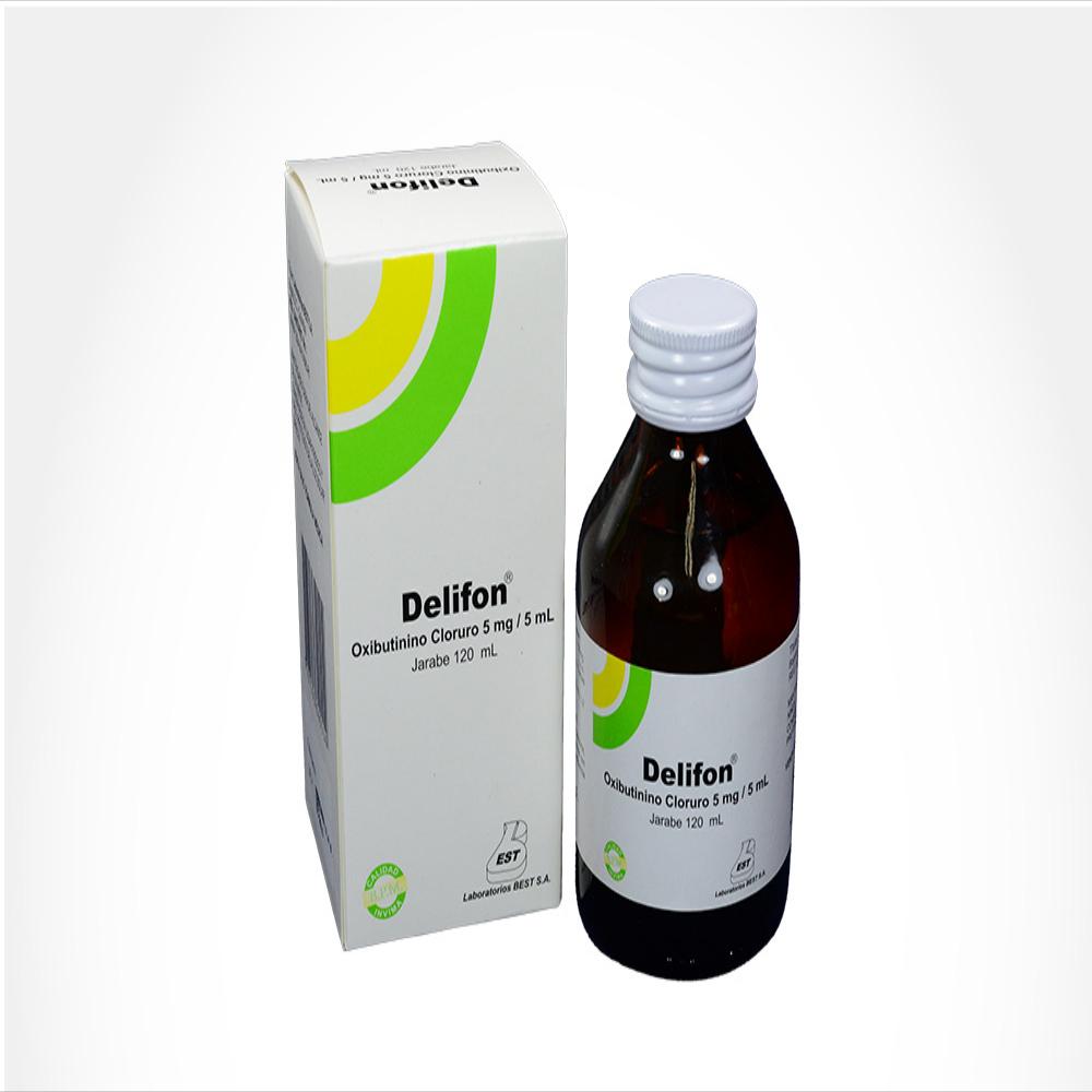 Delifon Oxibutinina Clorhidrato 5Mg/5Ml Sol Jar Oral Caj 1 Fra 120 Ml