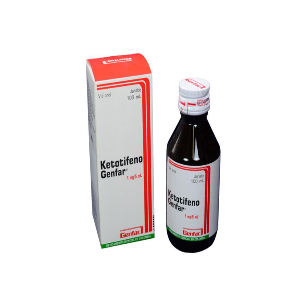 Ketotifeno Genfar Ketotifen Fumarato 1Mg/5Ml Sol Jar Oral Fra 1 Fra 100 Ml img #1