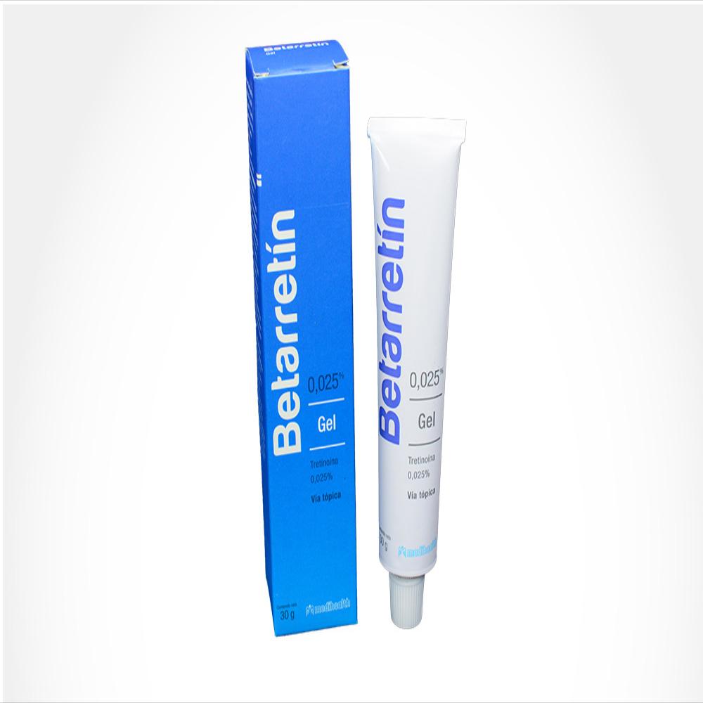 Betarretin Tretinoina (Acido Retinoico) .025% (P/P)/0 Gel Topica Caj 1 Tub 30 G