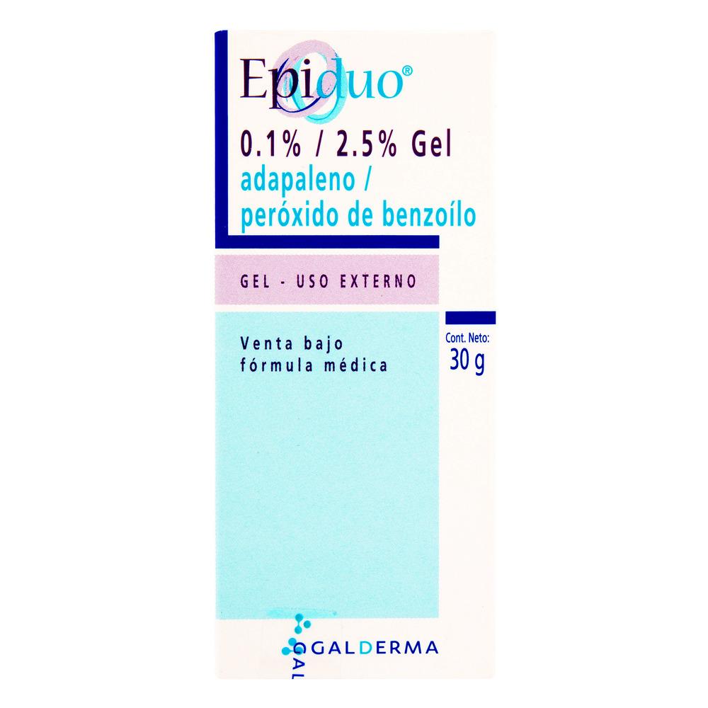 Epiduo Adapaleno .1G/100G/Peroxido De Benzoilo 2.5G/100G Gel Topica Caj 1 Tub 30 G