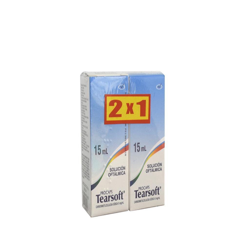 Of.Tearsoft Carboximetilcelulosa Sodica 5Mg/1Ml Sol Oftalmica 2X1 Caj 1 Fra Got 15 Ml