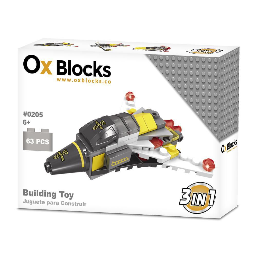 OX TOYS 3 en 1 Space Explorer 63 piezas Bloques de juguete para construir img #3