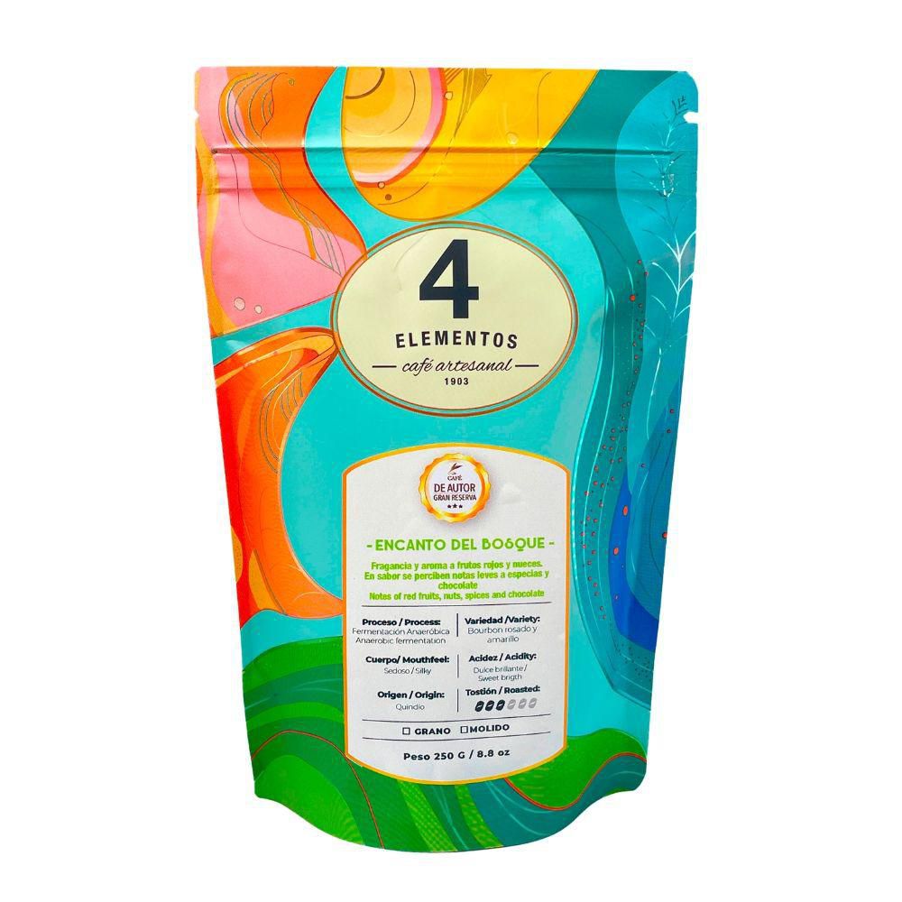 Café ELEMENTOS molido bourbon encanto del bosque (250  gr)