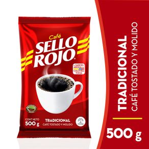 Café SELLO ROJO tostado y molido (500  gr)