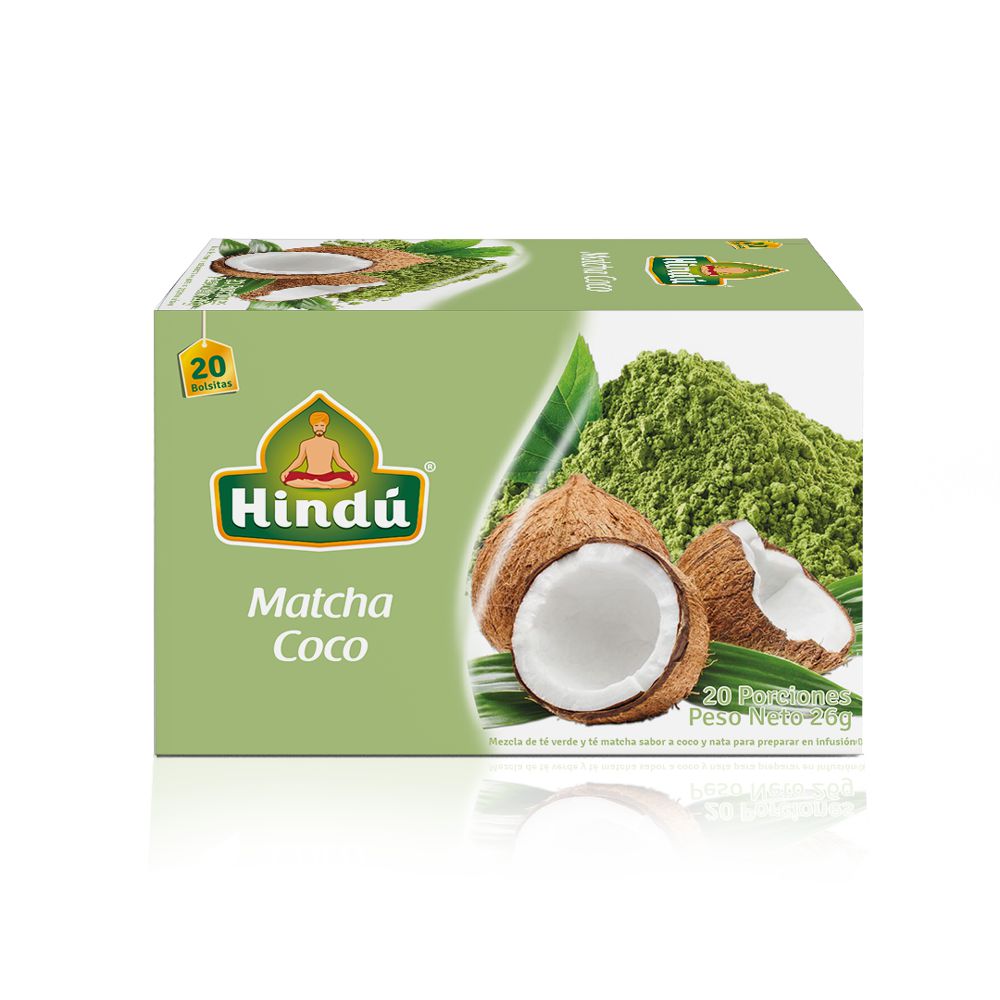 Té HINDU verde matcha coco y nata (26  gr)