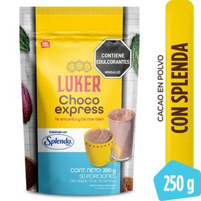 Cacao LUKER en polvo con splenda (200  gr)
