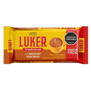 Chocolate LUKER mesa tradicional con azúcar morena (400  gr)