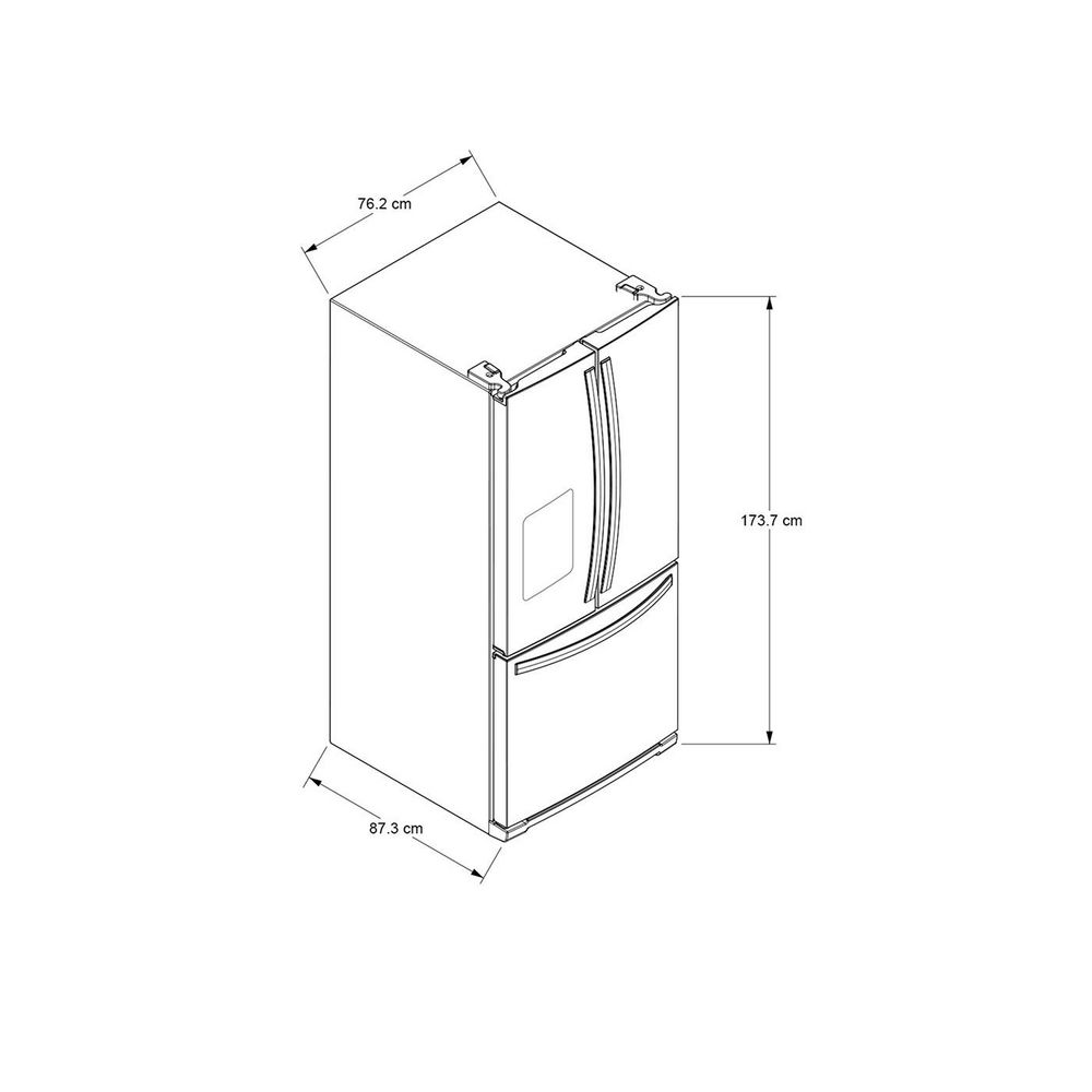 Nevecón WHIRLPOOL Tipo Europeo 549 Litros  WRF560SEHB Negro img #8