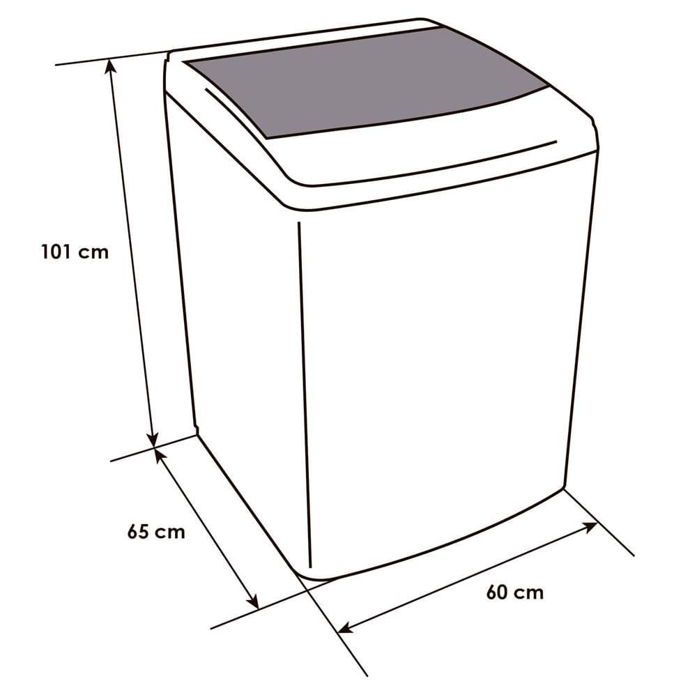 Lavadora ABBA Carga Superior 14 kg (31 lb) WM140A G img #5