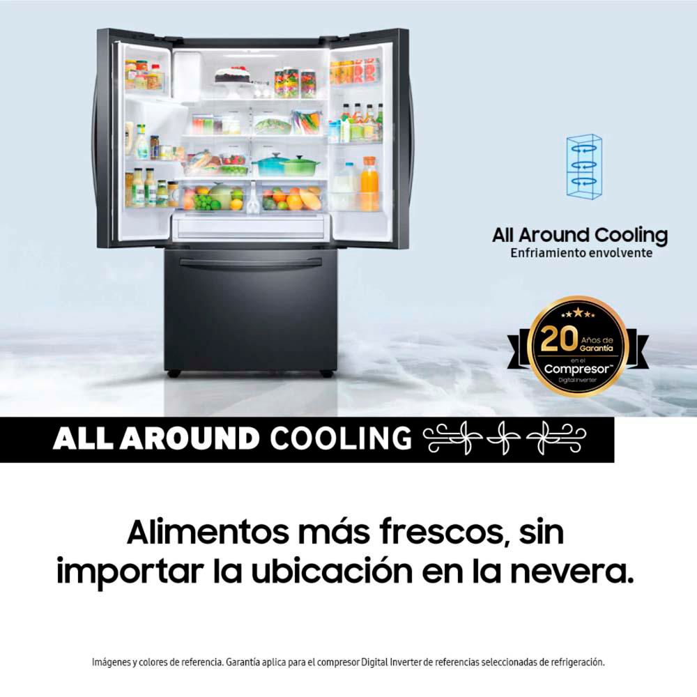 Nevera SAMSUNG Tipo Europeo 543 litros  RF221NCTAS Negro img #6