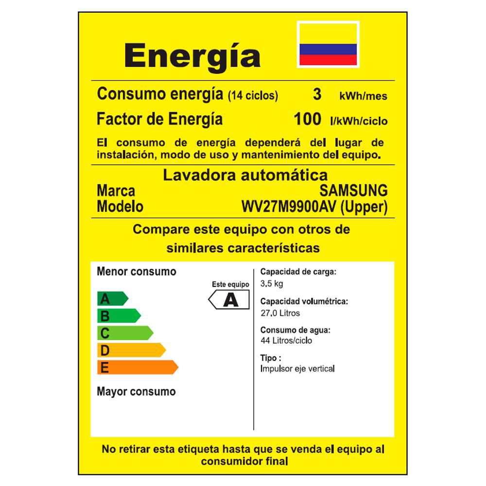 Lavadora SAMSUNG Carga Frontal  WV27M9900A img #6