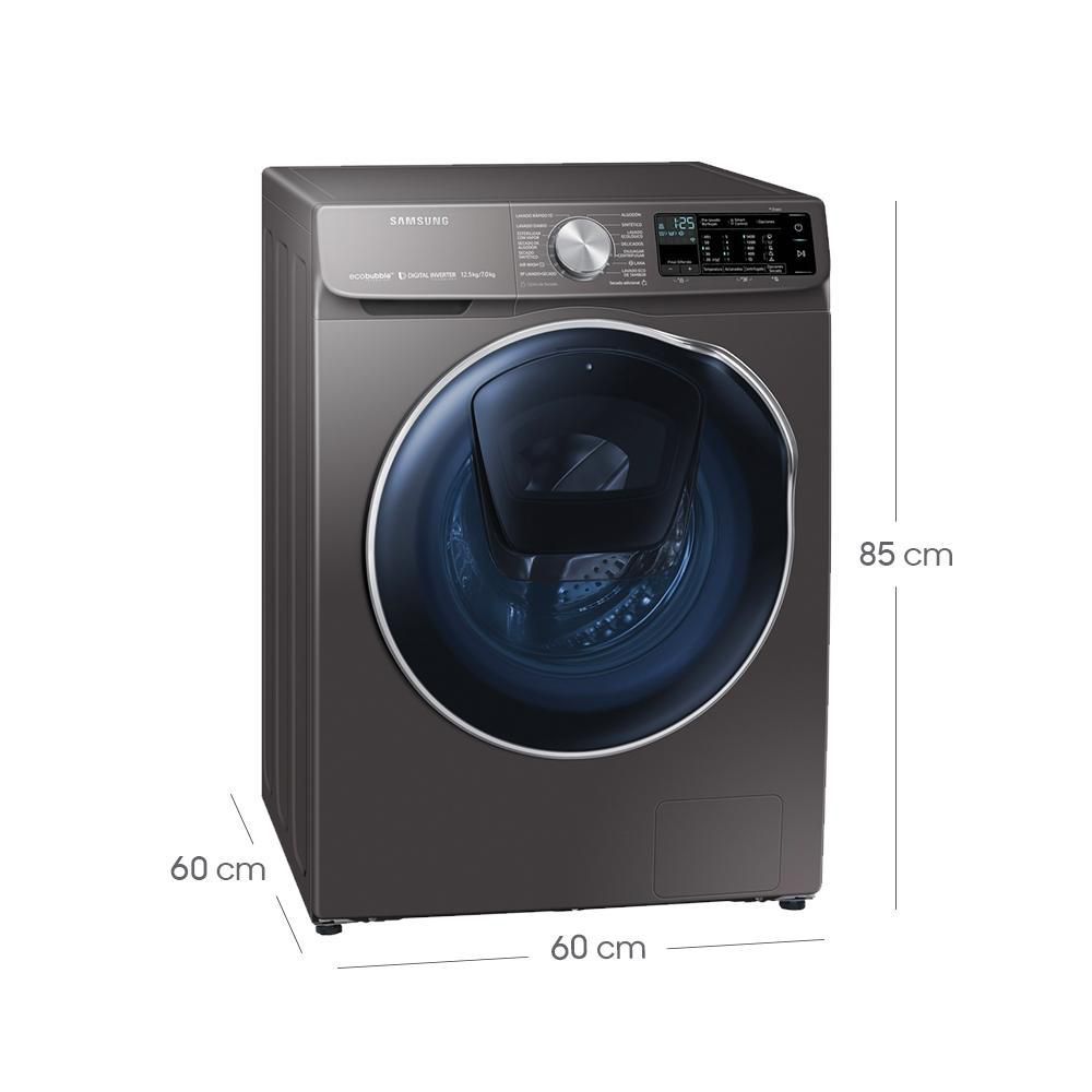 Lavadora secadora SAMSUNG Carga Frontal 12 kg (26 lb) WD12N64FR2 img #5