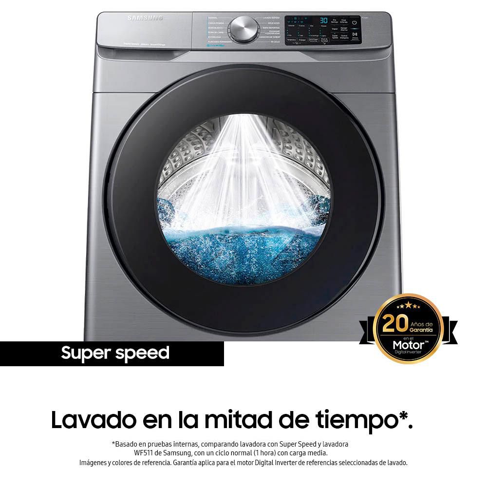 Lavadora SAMSUNG Carga Frontal 22 kg (48lb) WF22R627AP img #2