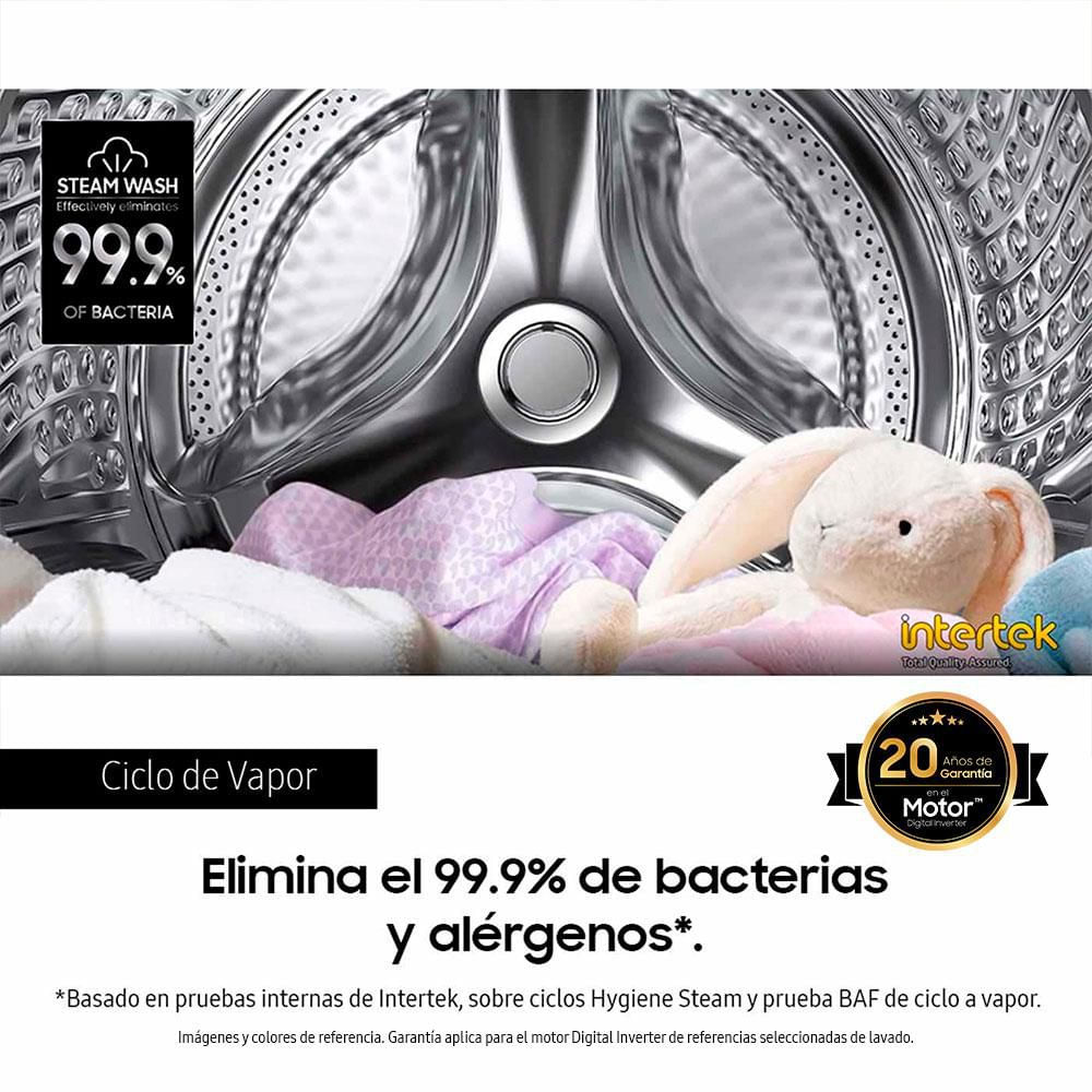 Lavadora Secadora SAMSUNG Eléctrica 22Kg  WD22T6500GV/CO Inox img #5