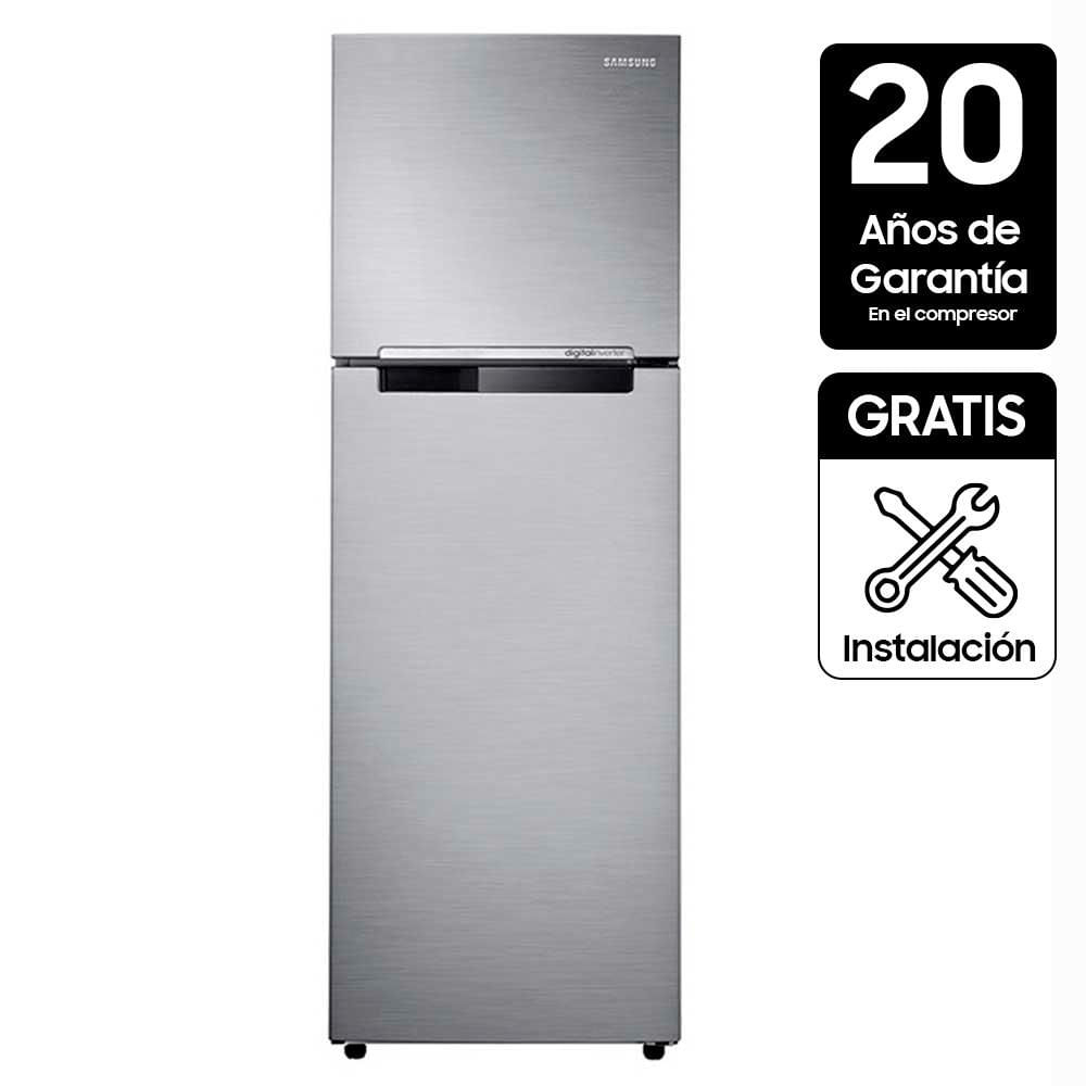 Nevera SAMSUNG No Frost Congelador Superior 256 Lts RT25FARADS8/CO Gris Claro