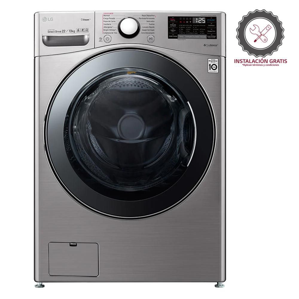 Lavadora secadora LG Eléctrica 22 KG  WD22VV2S6B GRIS