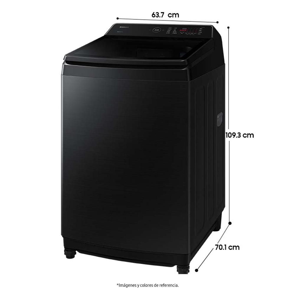 Lavadora SAMSUNG Carga Superior 19 kg (42 lb) WA19CG6745BVCO img #3