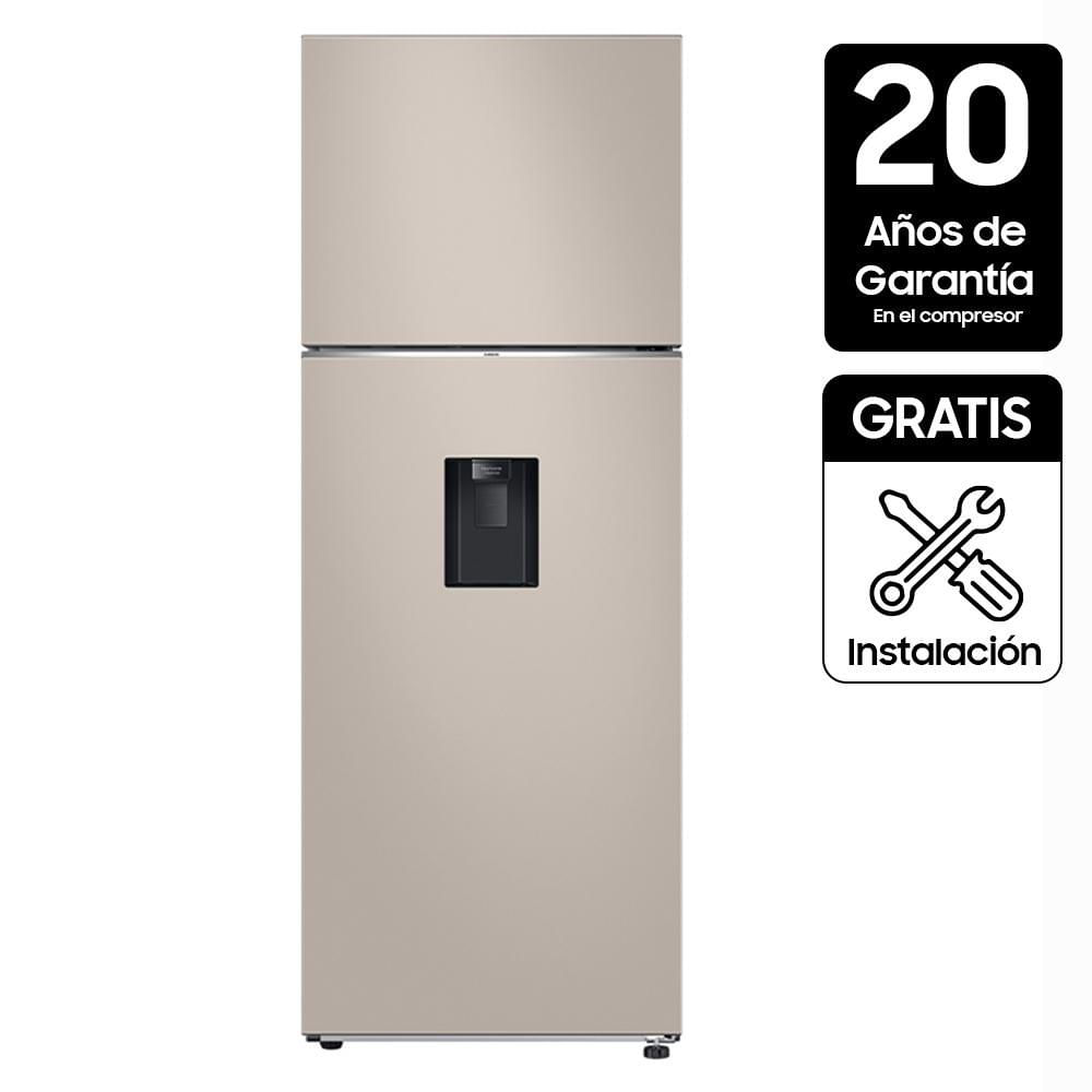 Nevera SAMSUNG No Frost Congelador Superior 522 Lts Bespoke RT53DB6220ETCO Beige