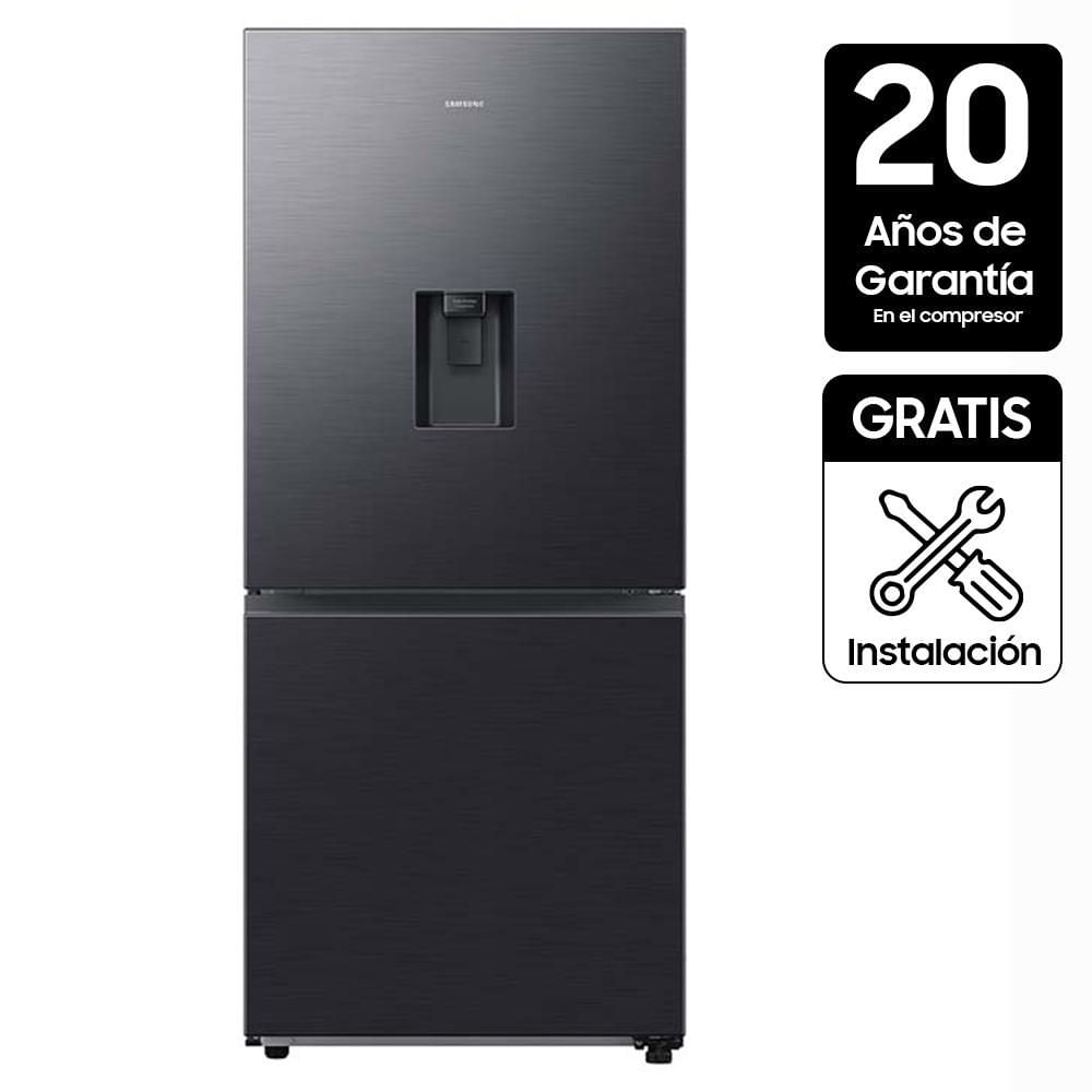 Nevera SAMSUNG No Frost Congelador Inferior 455 Lts RB45DG6300B1CO Negro