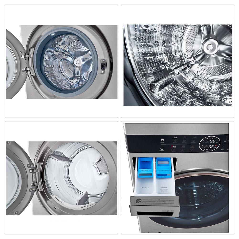 Torre de Lavado LG Gas 25 KG  WK25VS6.ASSECOL GRIS img #6