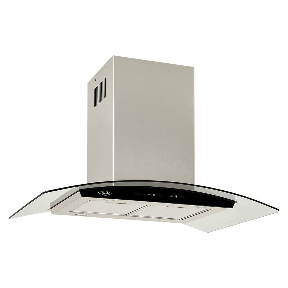 Campana Isla HACEB 90.00 cm x 104.00 cm 3 velocidades 9003206 Inox  Negro img #2